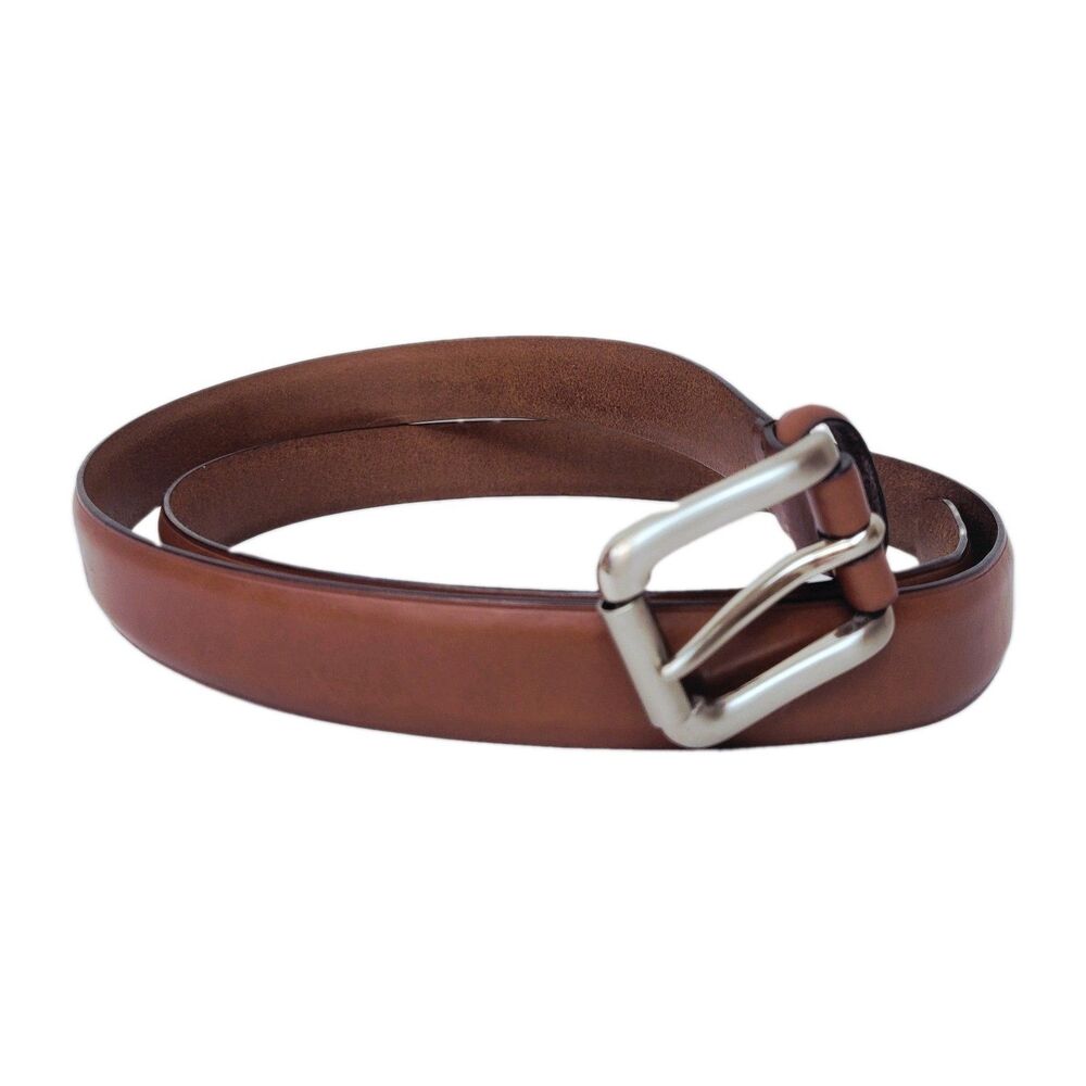 Dockers Leather Brown Dress Belt Size 52 Metal Buckle Adjustable Extra Long